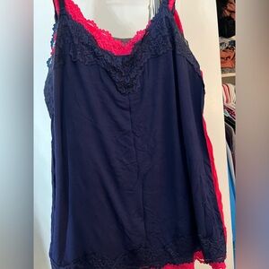 9 different color Lane Bryant Lace Cami